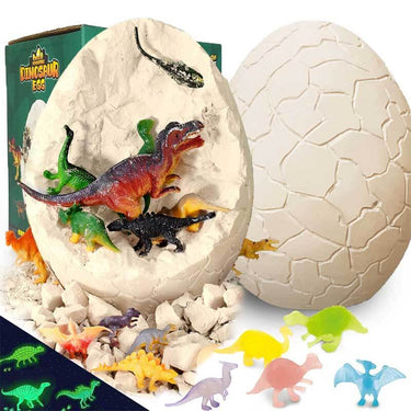 DinoDig | Emoción emocionante de descubrimiento - Grandes huevos excavables con figuras de dinosaurios para niños